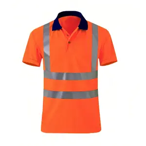 Short-sleeved thin reflective PLOL shirt T-shirt Orange M