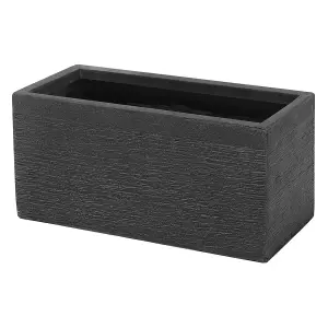 Plant Pot 50 x 23 x 24 cm Black MYRA