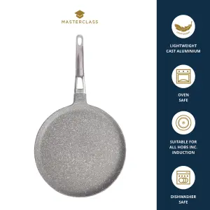 MasterClass Cast Aluminium Crepe Pan for Induction Hob with Non-stick coating