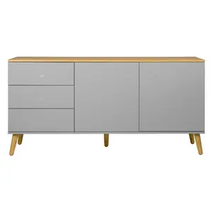 Dot 411.48cm Sideboard Grey/Oak