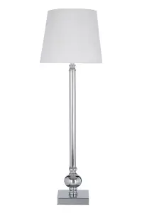 Interiors by Premier Ursula Table Lamp With Off White Silk Shade