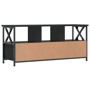 Berkfield TV Cabinet Black 102x33x45 cm Engineered Wood&Iron