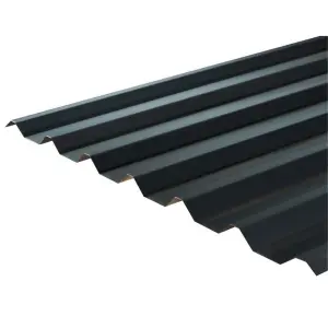 PACK OF 5 (Total 5 Units) - 0.7mm Thick Metal Roof Sheet (34/1000 Box Profile) - Slate Blue - 1000mm (W) x 3800mm (L)