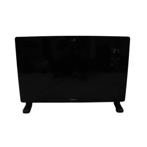 Senelux Smart Home Glass Panel Heater (Black)