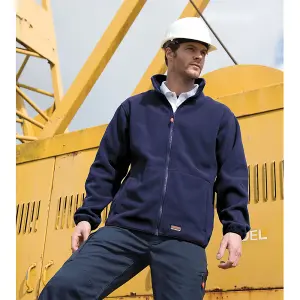 Result Work-Guard Mens Heavy Duty Microfleece Work Jacket