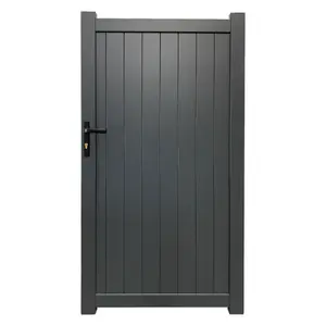 Aluminium Pedestrian Garden Gate 1200x1600mm Grey