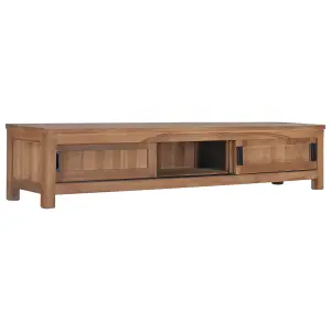 Berkfield TV Cabinet 150x30x30 cm Solid Teak Wood