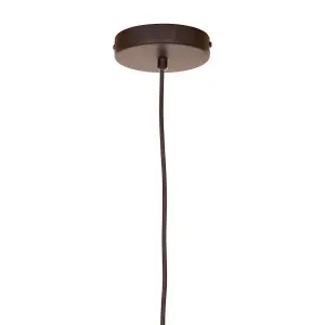 Interiors by Premier Lenno Small Black Pendant Light