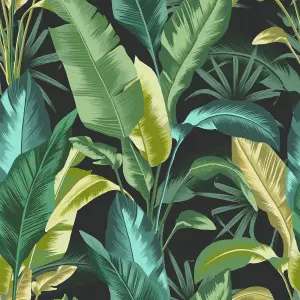 Envy Leaf It Out Twilight Tropical Smooth Wallpaper