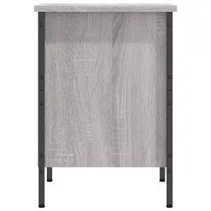 Berkfield Shoe Cabinet Grey Sonoma 38x35x50 cm Engineered Wood