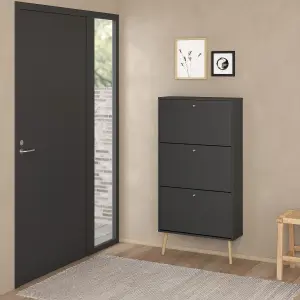 Cumbria Shoe Cabinet 3 Flip Down Doors