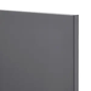 GoodHome Stevia Gloss anthracite Slab Door & drawer 600mm