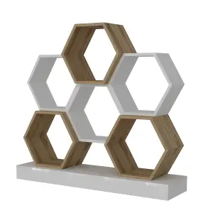 Decorotika Cicek Hexagonal Bookshelf