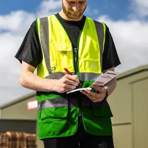 Timco - Hi-Visibility Executive Vest - Yellow & Green (Size Medium - 1 Each)