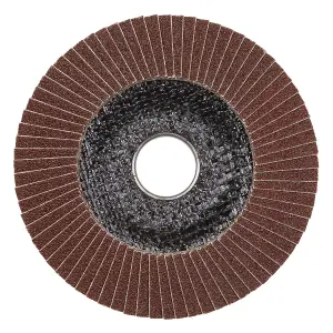 Sealey Flap Disc Aluminium Oxide Size 125mm 22mm Bore - 80 Grit FD12580E