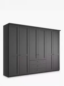 John Lewis Marlow 300cm Hinged Door Wardrobe With 3 Drawers