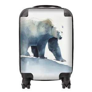 Polar Bear Watercolour Suitcase - Small