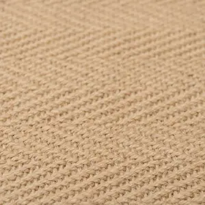 Natural Jute Green Cotton Border Runner Rug 70x240cm