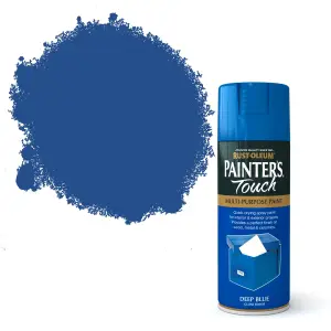 Rust-Oleum Painter's Touch Deep blue Gloss Multi-surface Decorative spray paint, 400ml