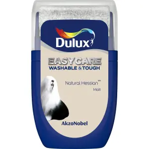 Dulux Easycare Washable & Tough Natural hessian Matt Wall & ceiling Emulsion paint, 30ml Tester pot