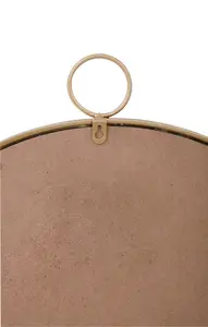 Interiors by Premier Karval Round Wall Mirror With Gold Finish Frame