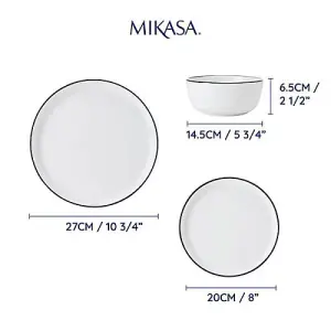 Mikasa Limestone 12 Piece Dinner Set