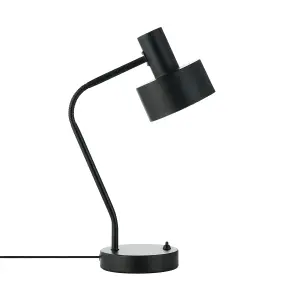 Nordlux Matis Indoor Living Dining Bedroom Table Lamp In Black (Diam) 12.5cm