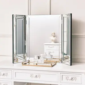 Melody Maison Large Mirrored Dressing Table Triple Mirror