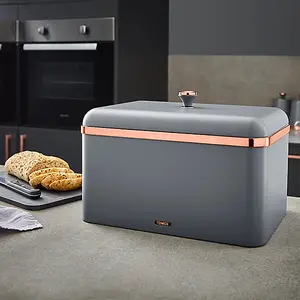 Tower Cavaletto Bread Bin Grey