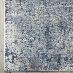 Grey Beige Rug, 10mm Thick Abstract Rug, Luxurious Modern Stain-Resistant Rug for Bedroom, & Dining Room-120cm X 180cm