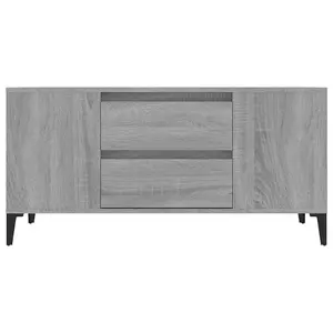 Berkfield TV Cabinet Grey Sonoma 102x44.5x50 cm Engineered Wood