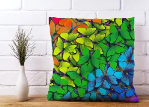 Multicoloured Butterflies Cushions 45cm x 45cm