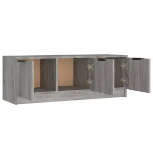 vidaXL TV Cabinet Grey Sonoma 102x35x36.5 cm Engineered Wood