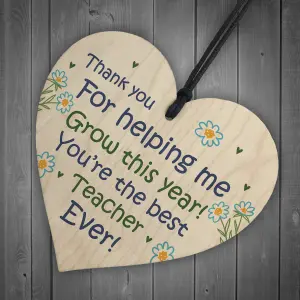 Teacher Gift Special Thank You Gift For Nursery Teacher Assistant Wood Heart Keepsake