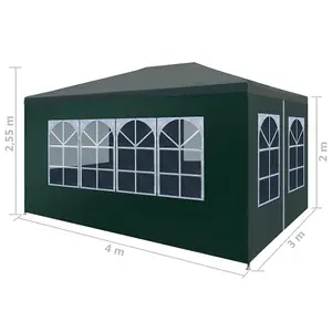 Berkfield Party Tent 3x4 m Green