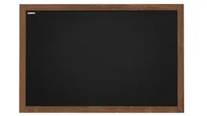 ALLboards Black chalkboard 90x60 cm wooden frame