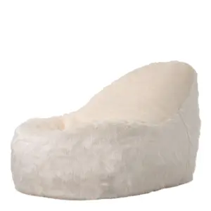 icon Soho Faux Fur Bean Bag Lounger Natural Giant Bean Bag Chair