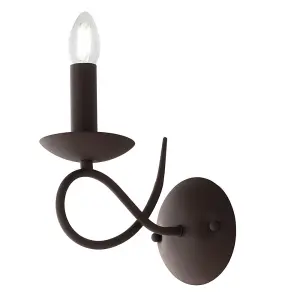 Luminosa GINEVRA Candle Wall Light Corten 12x23x21cm