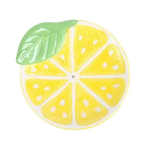 Something Different Lemon Slice Incense Holder Yellow/Green/White (One Size)