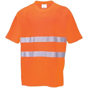 Portwest Cotton Comfort Reflective Safety T-Shirt (Pack of 2)