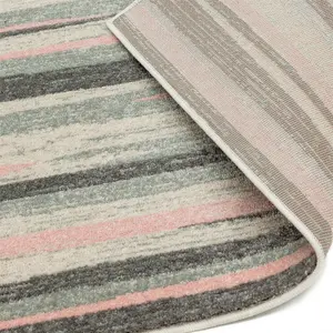 Colt CL11 Stripe Rugs in Pink by Asiatic - 120x170cm