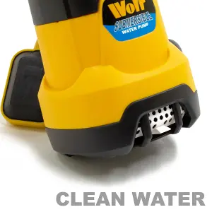 Submersible Water Pump Dirty & Clean Water Wolf 1100w, Float Switch + 10m 1.25" Hose