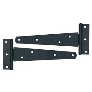 150mm Heavy Duty T Tee Hinges for Doors + Gates with Fixing Screws 12pc