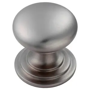 Victorian Round Cupboard Door Knob 38mm Dia Stainless Steel Cabinet Handle