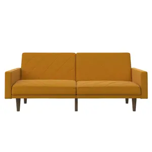 Paxson Clic Clac Sofa Bed in Mustard Fabric