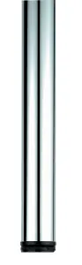 Rothley 370mm Chrome effect Designer leg (Dia)76mm