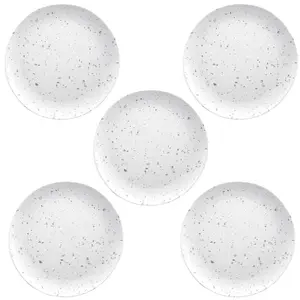 Purely Home Terrazzo Melamine Dinner Plates - Set of 5