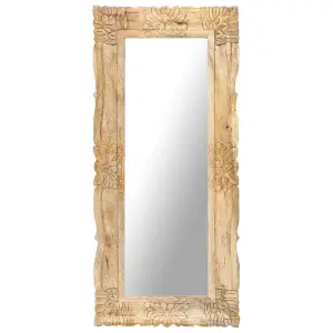 Berkfield Mirror 110x50 cm Solid Mango Wood