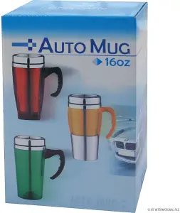 New Travel Mug Hot And Cold Warm Tea Coffee Drink Thermal Cup Portable Flask Blue