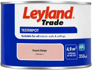 Leyland Trade Vinyl Matt Walls & Ceilings Emulsion Paint Peach Beige (PPG1064-4) 350ml Tester